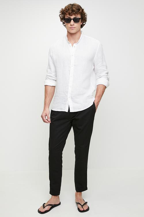 Cotton Twill Pant - Black