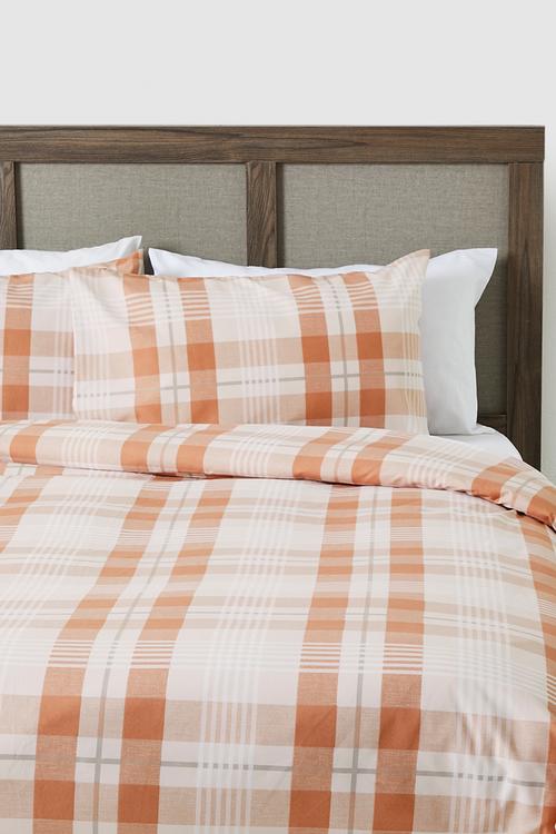 Super Soft Perez Check Duvet Set - Blush