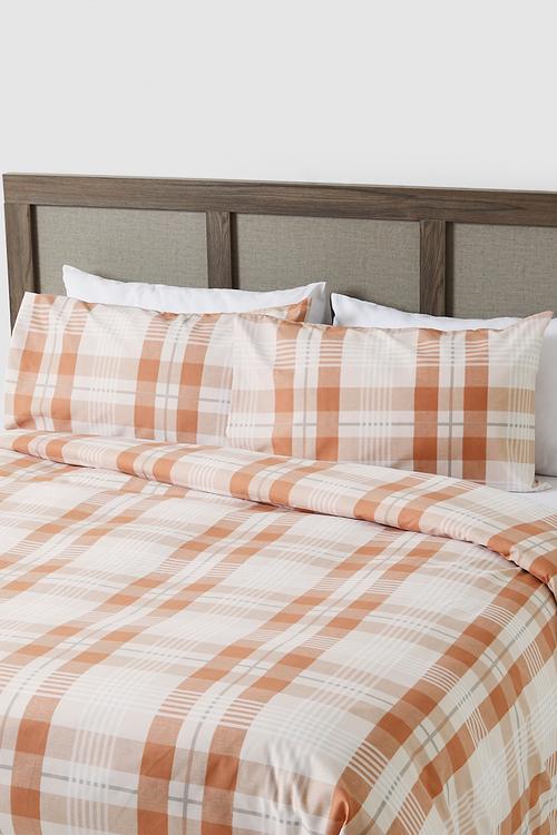 Super Soft Perez Check Duvet Set - Blush