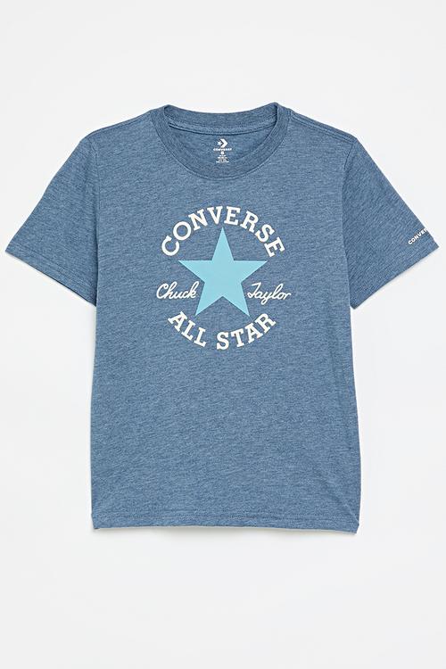 Cnvb Dissected Chuck Patch Short Sleeve Tee - Slacker Blue Heather