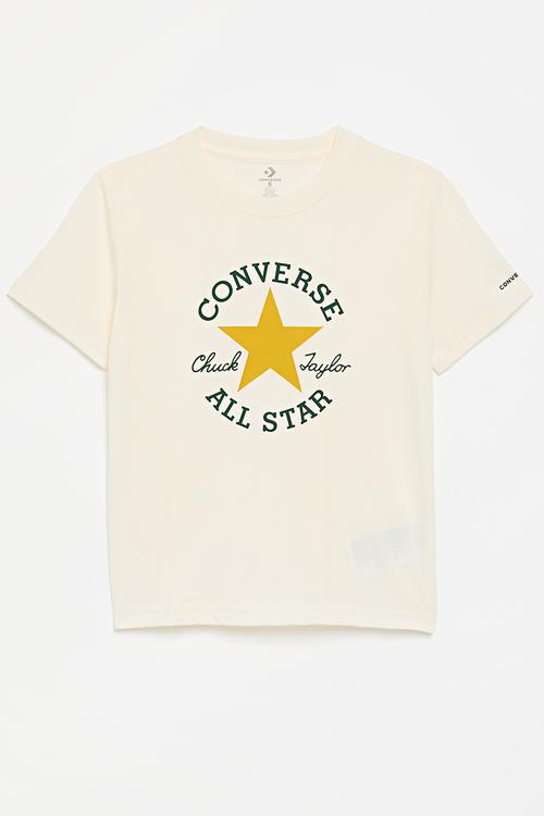 Cnvb Dissected Chuck Patch Short Sleeve Tee - Egret/Sunny Angle