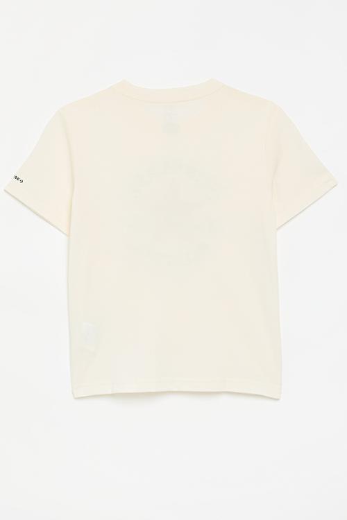 Cnvb Dissected Chuck Patch Short Sleeve Tee - Egret/Sunny Angle