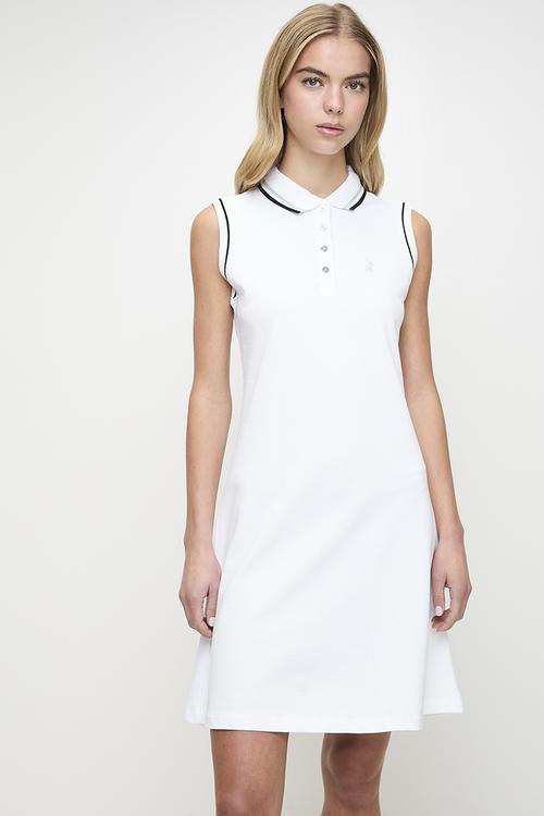 Wmn Morgan Sl Sport Dress - White