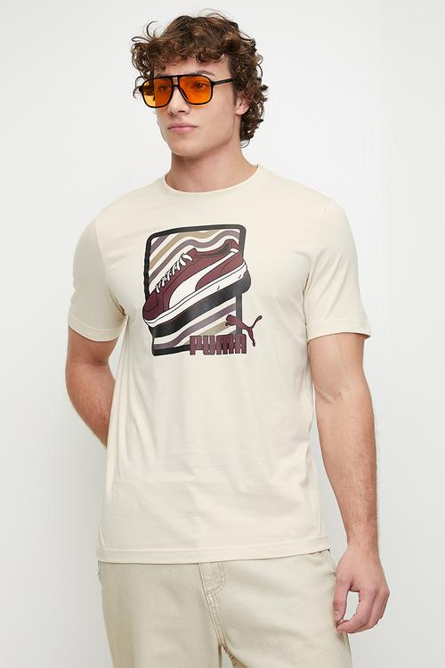 GRAPHIC Sneaker Tee - Alpine Snow