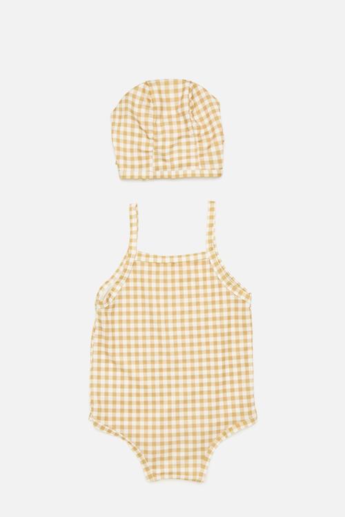Baby one piece bikini - yellow
