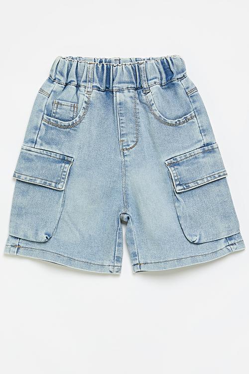 Denim cargo jeans - blue