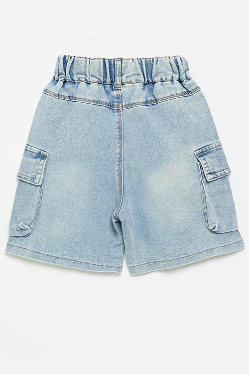 Denim cargo jeans - blue