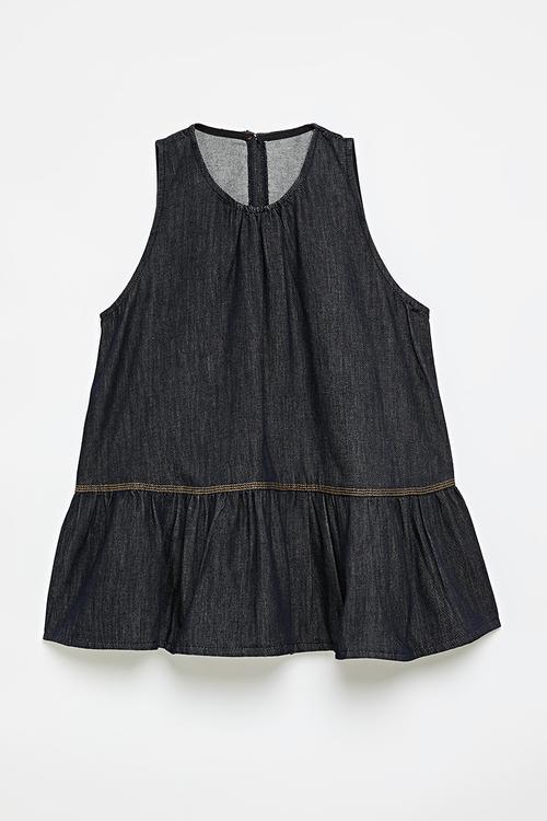 Sleeveless dress - navy blue