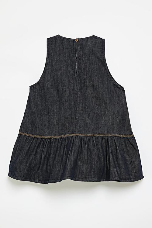 Sleeveless dress - navy blue
