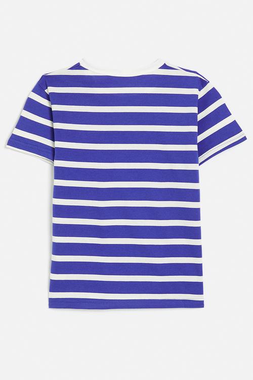 Regency striped tee - royal blue/white