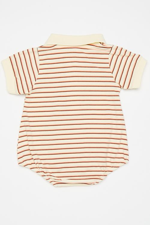 Golfer-style bodysuit - beige/stripe multi 