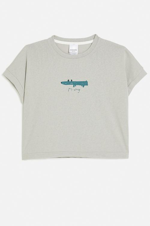 Printed tee - grey