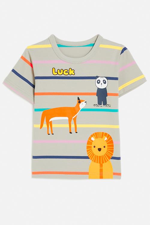 Striped tee - multi