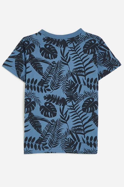 Crew neck tee - glaucous blue/south beach