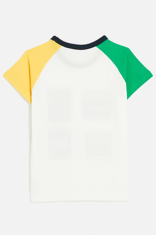 Colour block reglan tee - multi