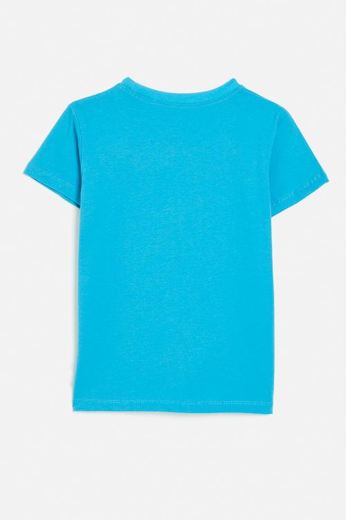 Shark graphic tee - dark cyan blue