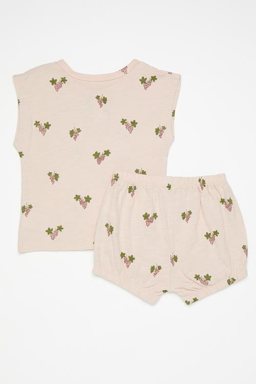 Shorts & tee set-pink