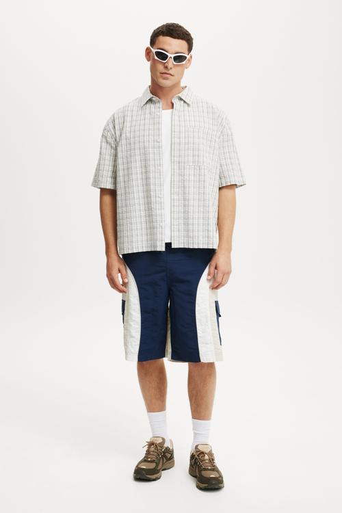 Board Short - Navy/White/Stone