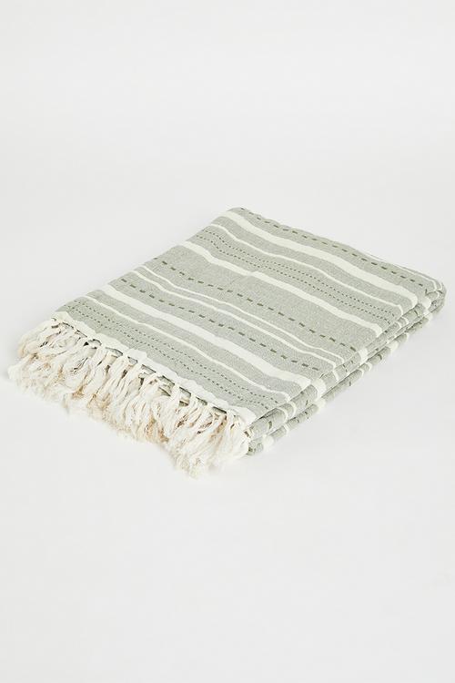 Serene Cotton Muslin Throw - Grey