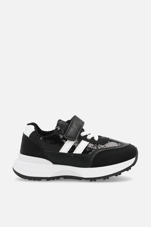 Lace up sneakers - black