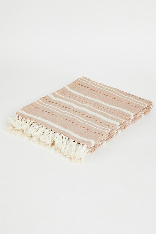Serene Cotton Muslin Throw - Rust