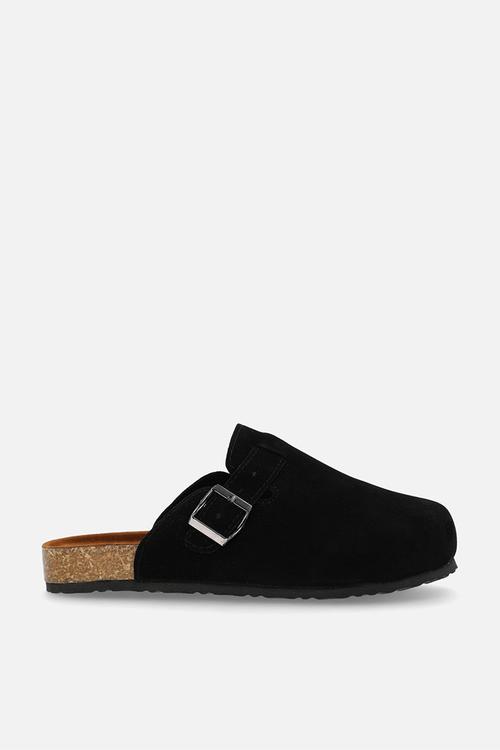 Closed toe sandals - black