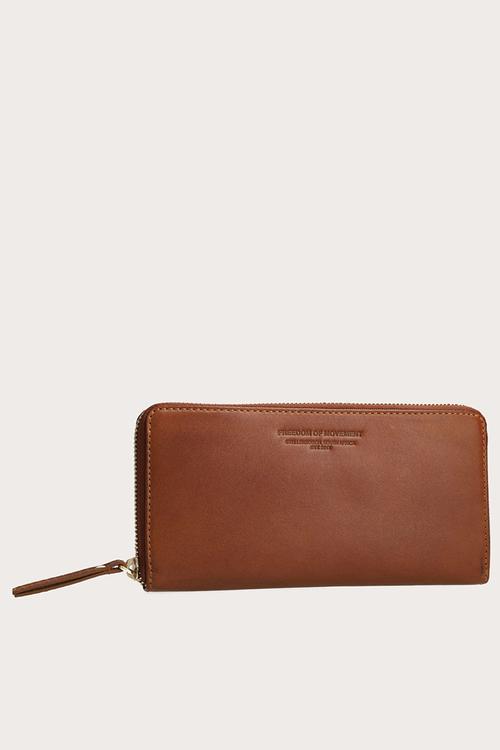 Ladies Zip Wallet - Pecan