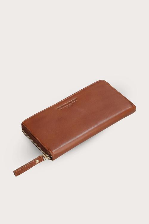 Ladies Zip Wallet - Pecan