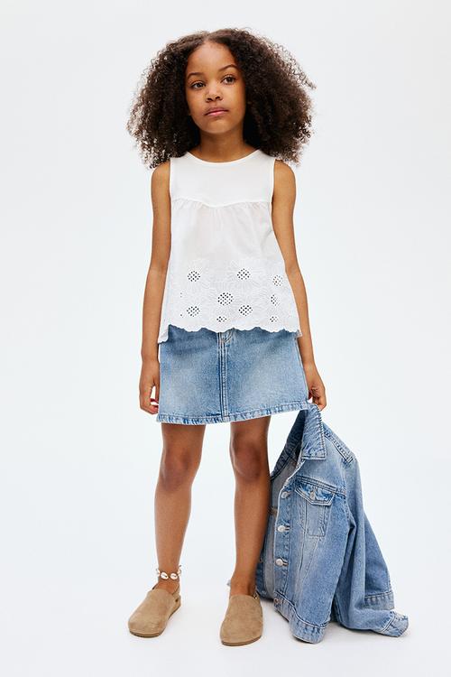 Denim skirt - denim blue 