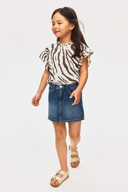 Denim skirt - dark denim blue