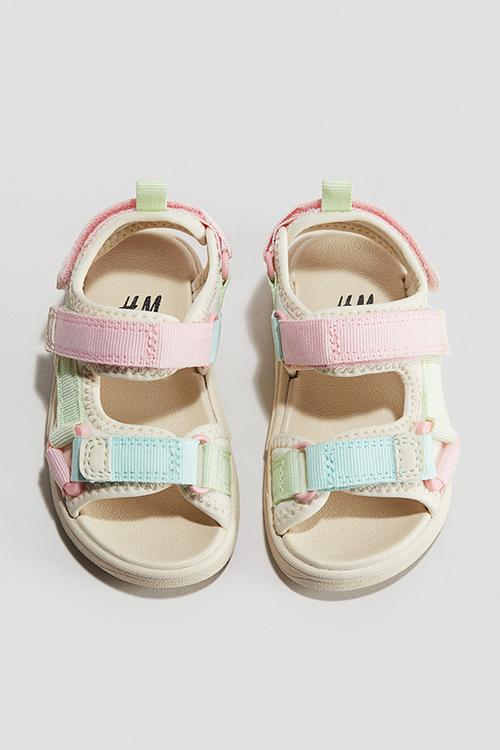 Scuba sandals - light beige/pink