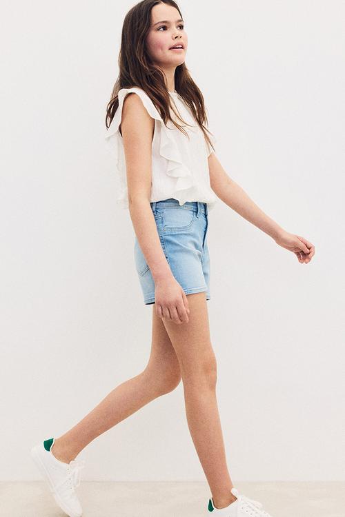 Denim shorts - light denim blue 