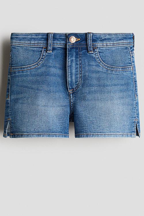 Denim shorts - denim blue 