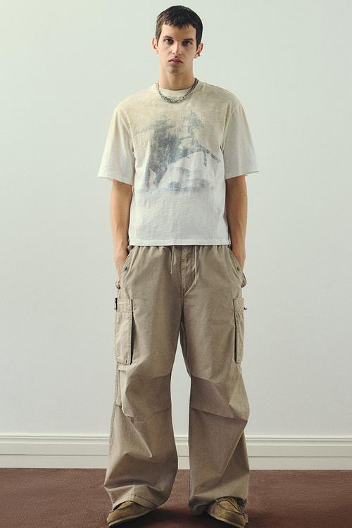 Oversized fit t-shirt - white/cowboy