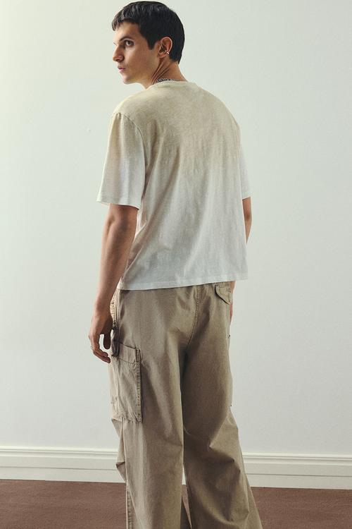Oversized fit t-shirt - white/cowboy
