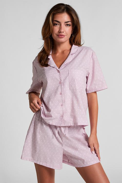Short cotton dobby - pink