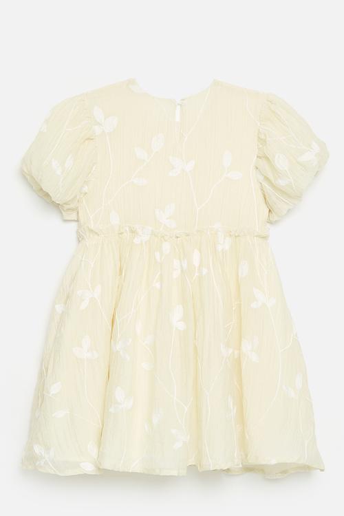 Puff sleeve dress - beige