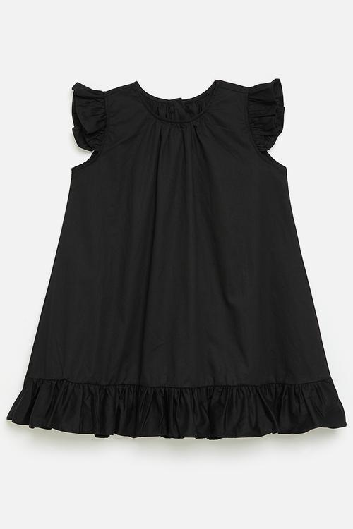 Cap sleeve dress - black