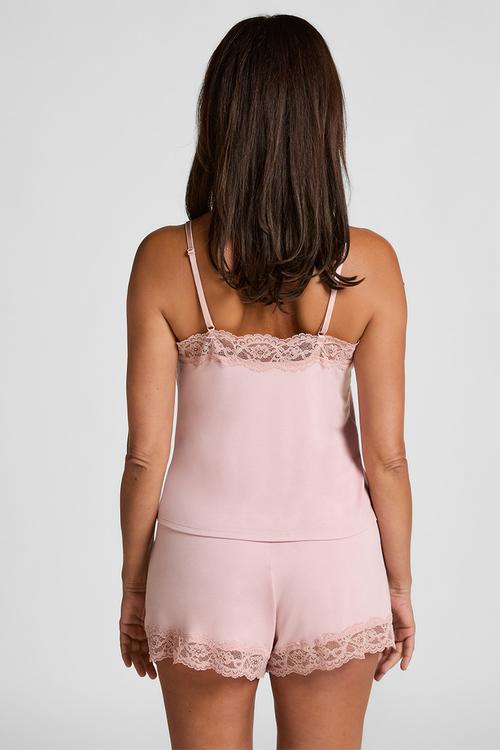 Pj cami jersey lace nana - pink