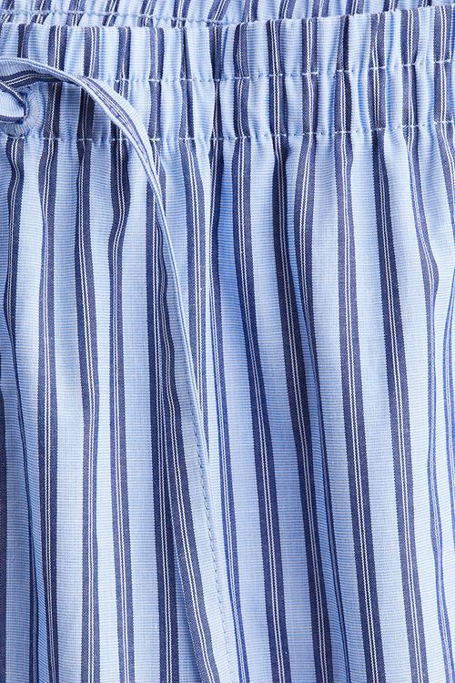 Cotton drawstring trousers - blue,multi