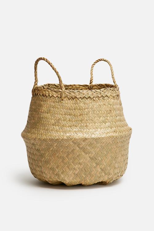 Natural small belly basket