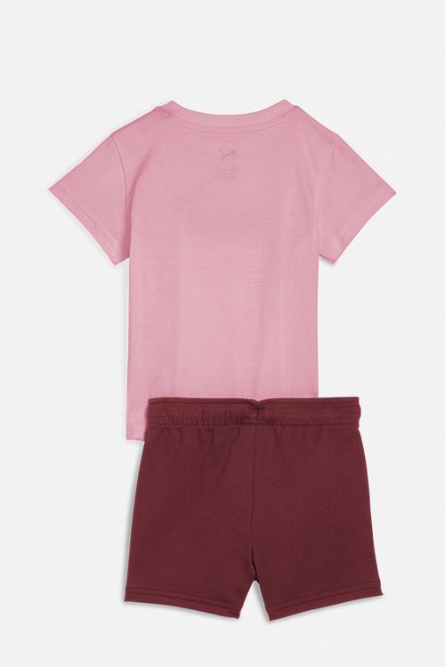 Minicats Ess Tee And Shorts Set Inf-Poised Pink