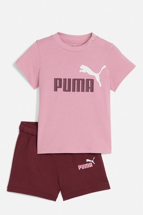 Minicats Ess Tee And Shorts Set Inf-Poised Pink