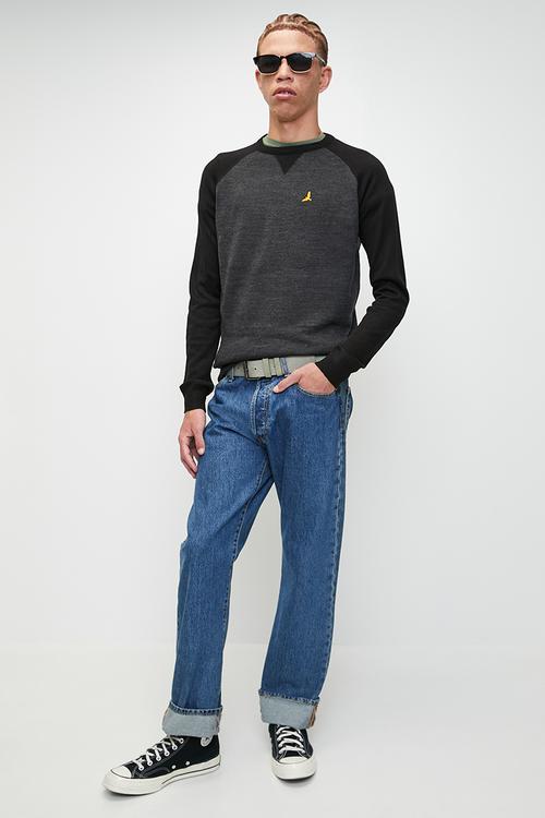 Knitted - Dk Charcoal Mel/ Jet Black