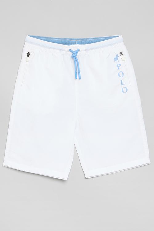 Boys alex zip pocket short - white