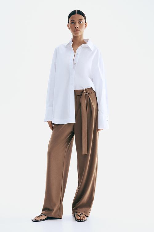 Belted trousers - brown