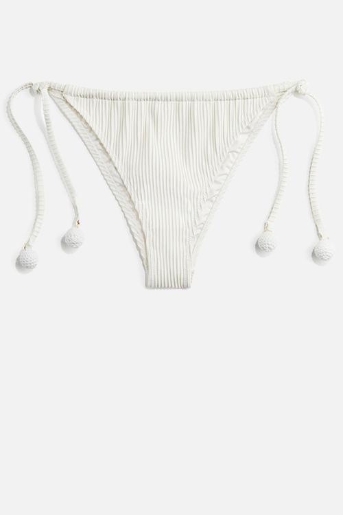 Tie tanga bikini bottoms - white