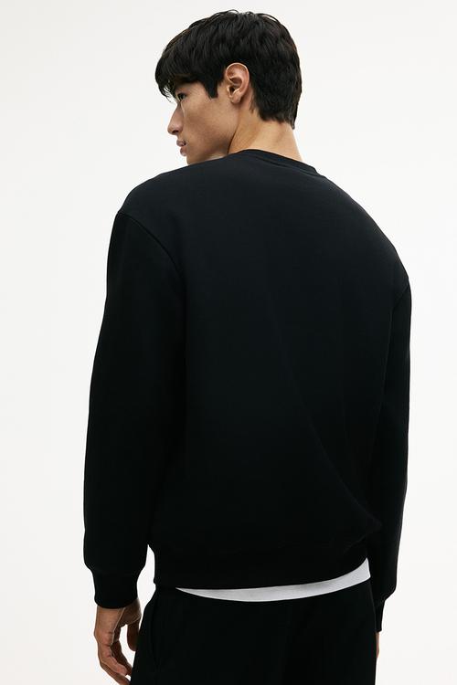 Loose fit sweatshirt - black