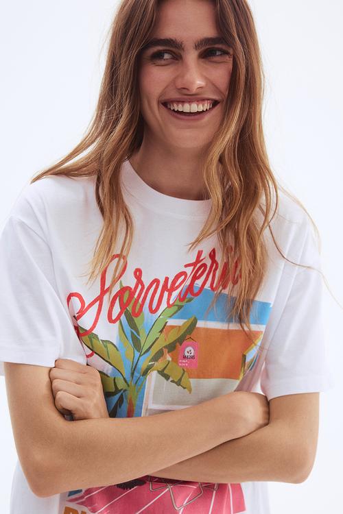 Oversized t-shirt - white sorveteria