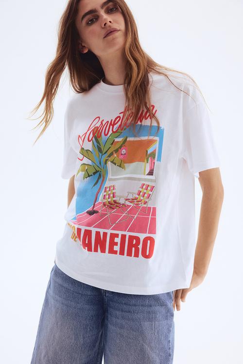 Oversized t-shirt - white sorveteria